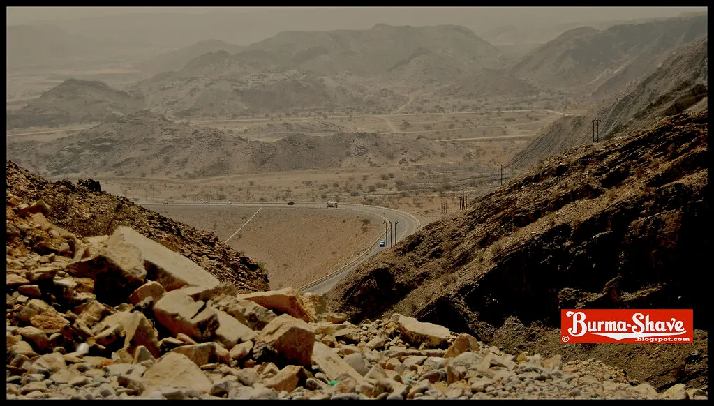 Driving the Hajar Mountains